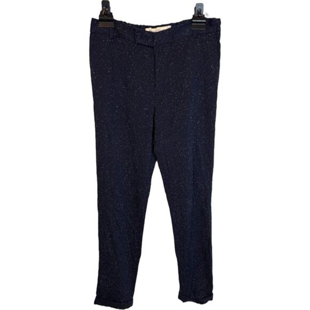 Altea Women’s Blue Speckled Stretch Dress Pants Size 46 - XL 10 US- Easy To Wear